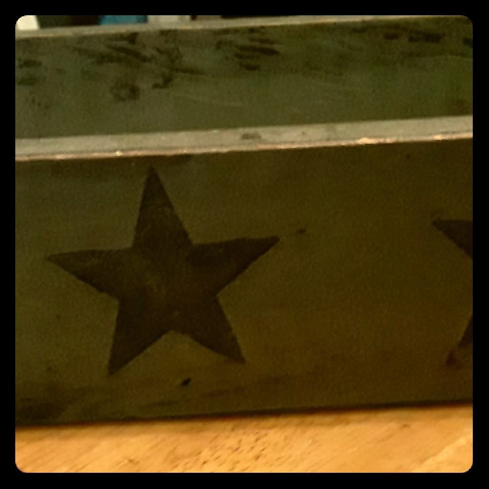 Primitive wooden crate